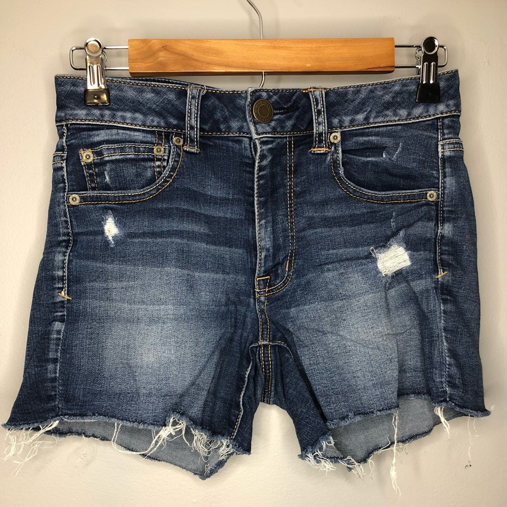 AMERICAN EAGLE HI-RISE Denim Shorts Size 6